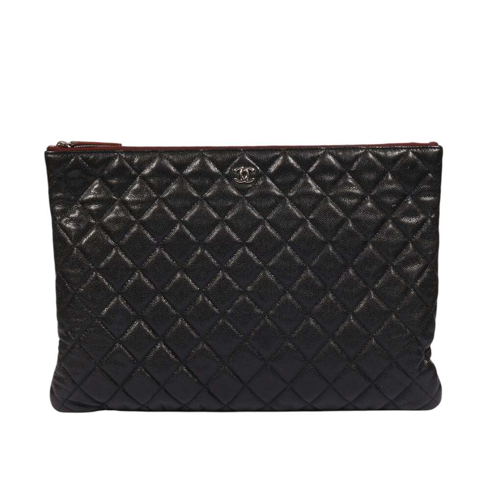 Chanel Classic Caviar Large Clutch Bag #353116F63B